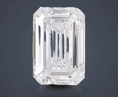 5.01ct E VS2 Rare Carat Ideal Cut Emerald Lab Grown Diamond