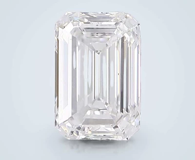 5.01ct E VS2 Rare Carat Ideal Cut Emerald Lab Grown Diamond