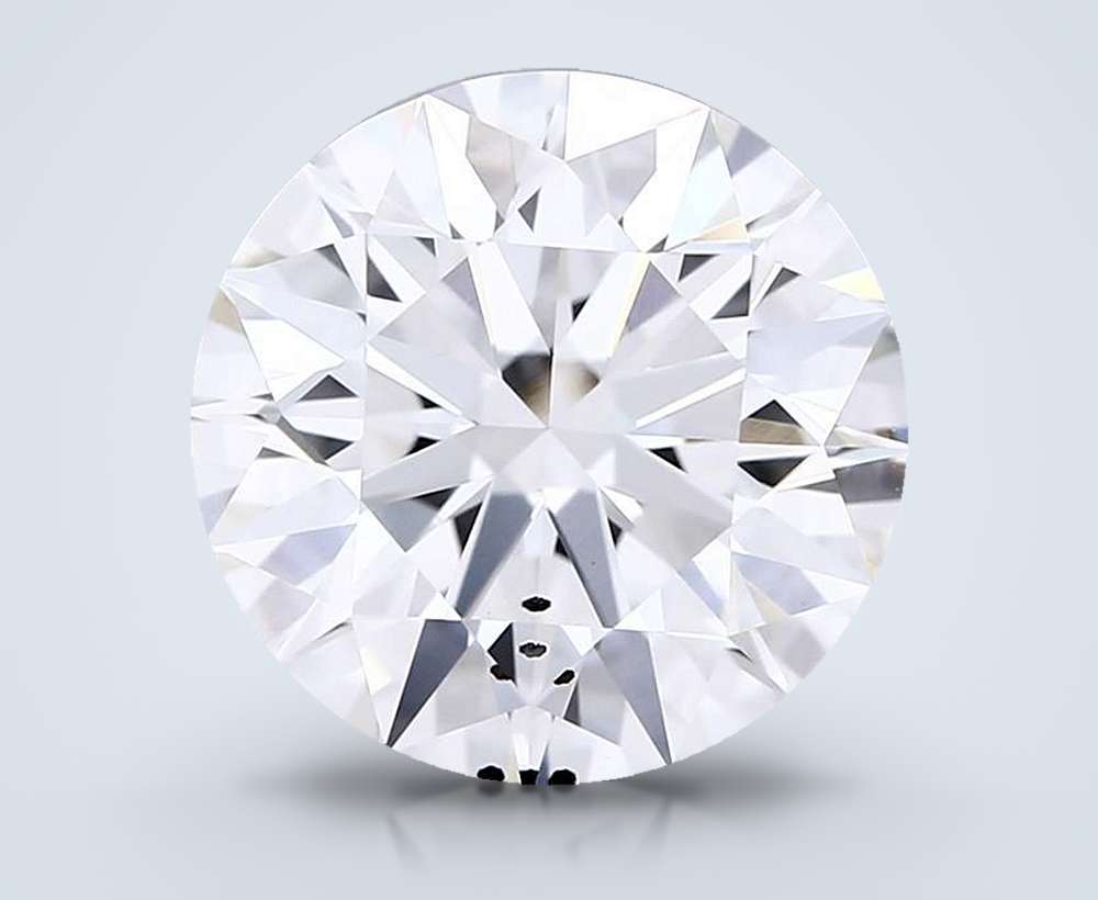 5.03ct F SI1 Rare Carat Ideal Cut Round Lab Grown Diamond