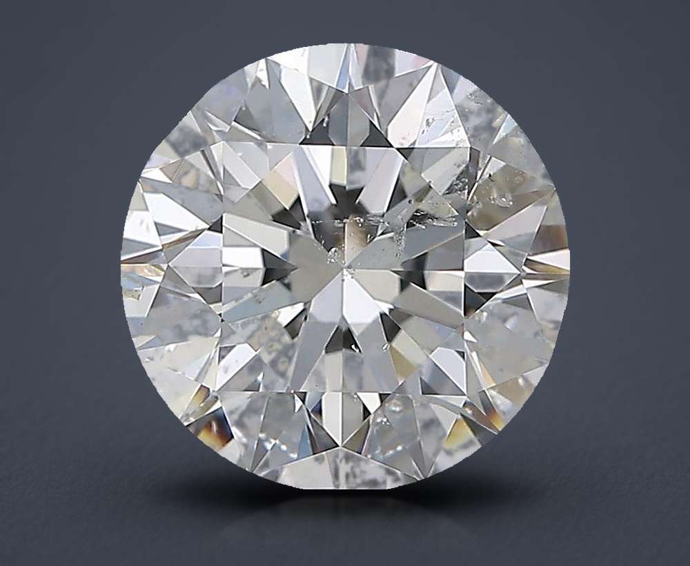 3.51ct H SI2 Rare Carat Ideal Cut Round Diamond