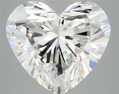 6.24ct E VVS2 Rare Carat Ideal Cut Heart Lab Grown Diamond