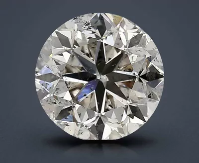 3.01ct J SI2 Good Cut Round Diamond