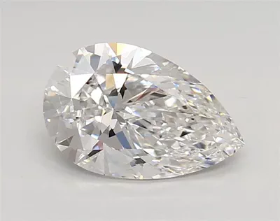 1.47ct D VVS2 Rare Carat Ideal Cut Pear Lab Grown Diamond
