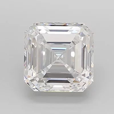 3.87ct D VVS1 Rare Carat Ideal Cut Asscher Lab Grown Diamond