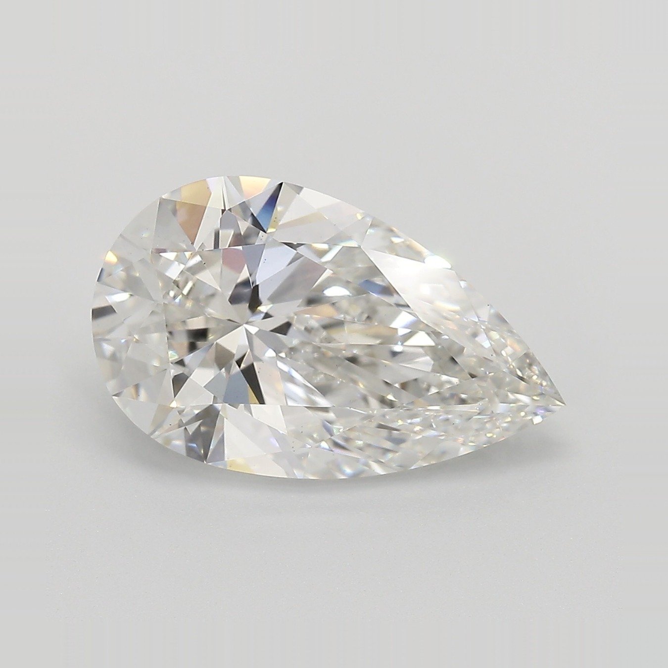 5.41ct F VS1 Rare Carat Ideal Cut Pear Lab Grown Diamond