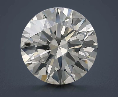 3.01ct I SI2 Rare Carat Ideal Cut Round Diamond