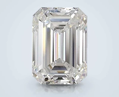 1.59ct D VS1 Rare Carat Ideal Cut Emerald Lab Grown Diamond
