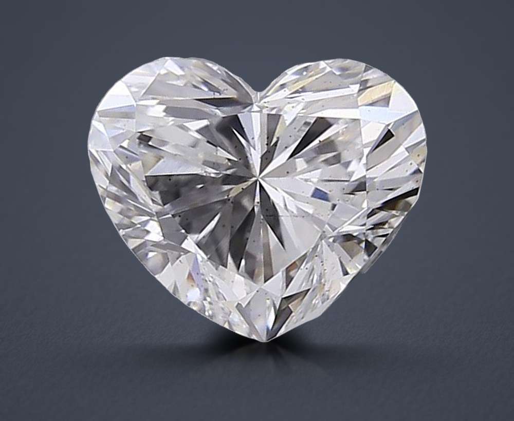 0.91ct E VS2 Good Cut Heart Lab Grown Diamond