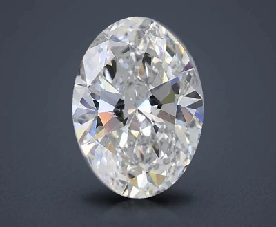 0.90ct D VS1 Rare Carat Ideal Cut Oval Lab Grown Diamond