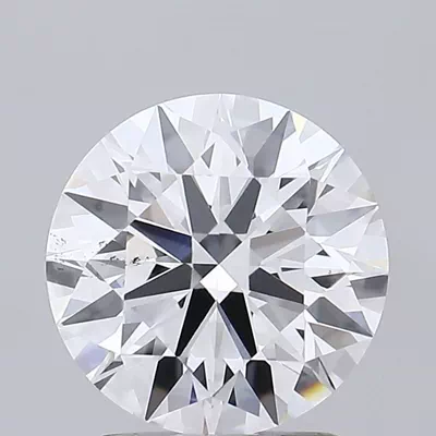 2.09ct D SI1 Rare Carat Ideal Cut Round Lab Grown Diamond