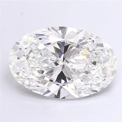 7.02ct F VVS2 Rare Carat Ideal Cut Oval Lab Grown Diamond
