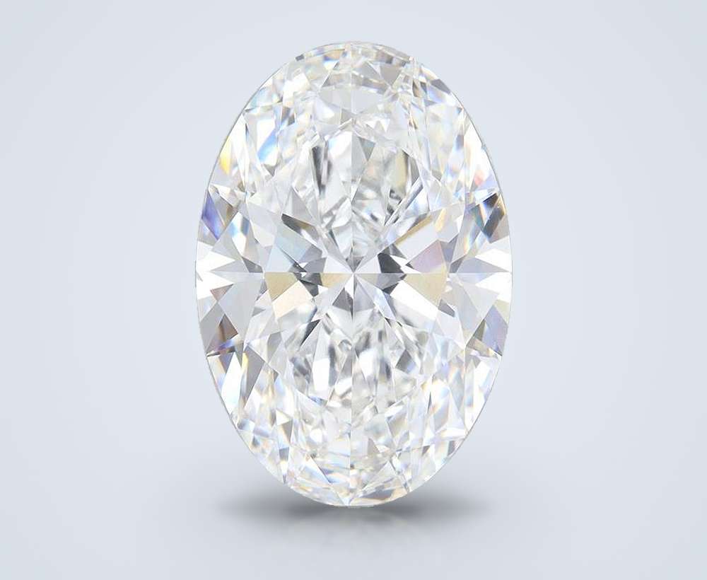 11.03ct F VVS2 Rare Carat Ideal Cut Oval Lab Grown Diamond