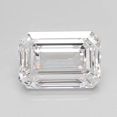 1.67ct D VVS1 Rare Carat Ideal Cut Emerald Lab Grown Diamond
