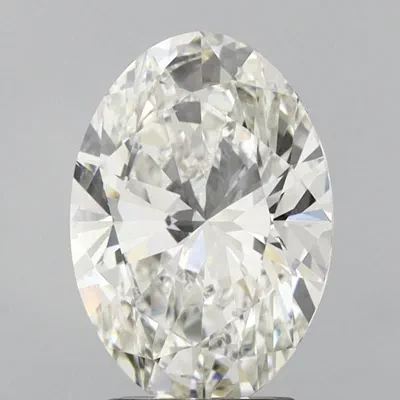 3.14ct H VS1 Rare Carat Ideal Cut Oval Lab Grown Diamond