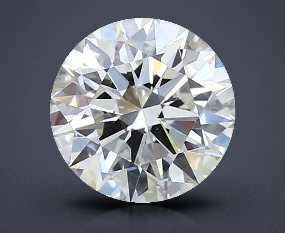 1.21ct K VS2 Rare Carat Ideal Cut Round Diamond