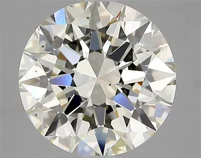 3.01ct K VS2 Rare Carat Ideal Cut Round Diamond
