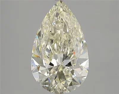4.01ct K SI2 Rare Carat Ideal Cut Pear Diamond