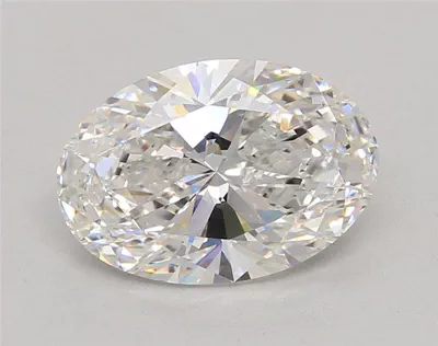 3.21ct E VS1 Rare Carat Ideal Cut Oval Lab Grown Diamond