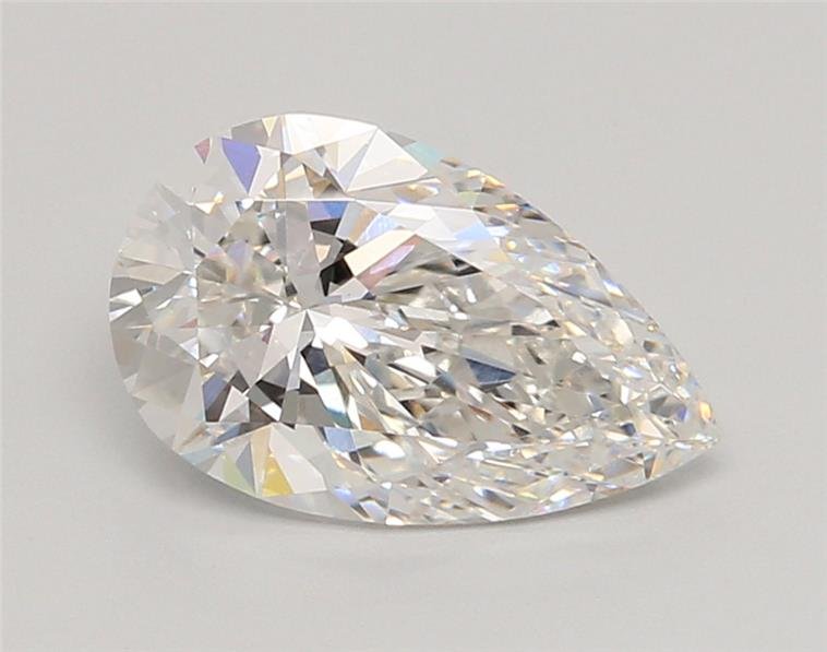 2.55ct F VVS2 Rare Carat Ideal Cut Pear Lab Grown Diamond