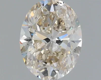 1.00ct K SI2 Rare Carat Ideal Cut Oval Diamond