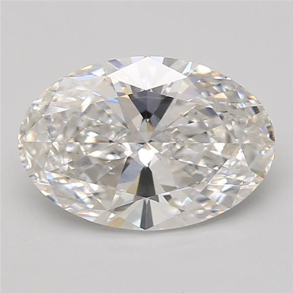 3.04ct D VS1 Rare Carat Ideal Cut Oval Lab Grown Diamond