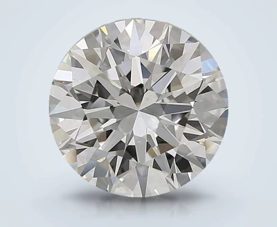 6.13ct I SI1 Rare Carat Ideal Cut Round Diamond