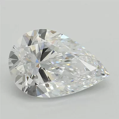 1.34ct D VVS2 Rare Carat Ideal Cut Pear Lab Grown Diamond