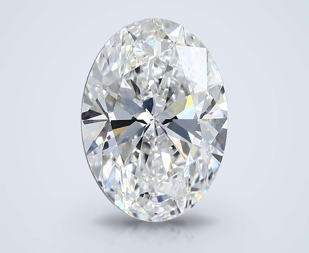 4.43ct E VVS2 Rare Carat Ideal Cut Oval Lab Grown Diamond