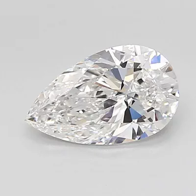 1.55ct E VVS2 Rare Carat Ideal Cut Pear Lab Grown Diamond