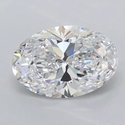 0.95ct D FL Rare Carat Ideal Cut Oval Lab Grown Diamond