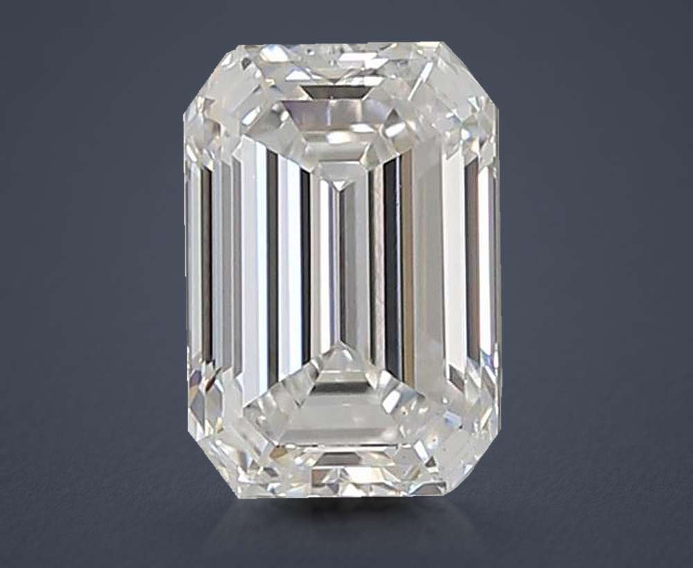 1.54ct D VS2 Rare Carat Ideal Cut Emerald Lab Grown Diamond