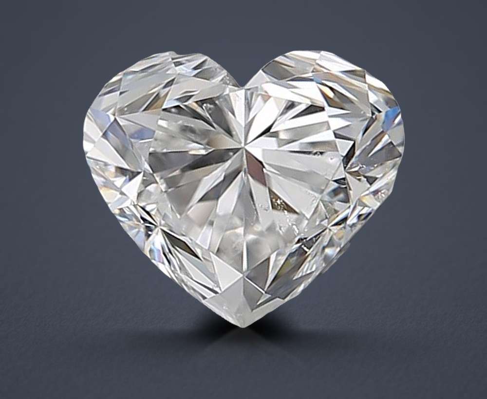 0.91ct F SI2 Rare Carat Ideal Cut Heart Diamond