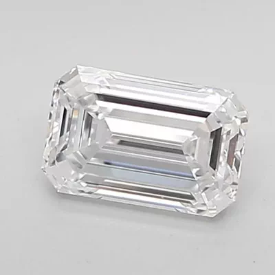 0.91ct D VVS1 Rare Carat Ideal Cut Emerald Lab Grown Diamond