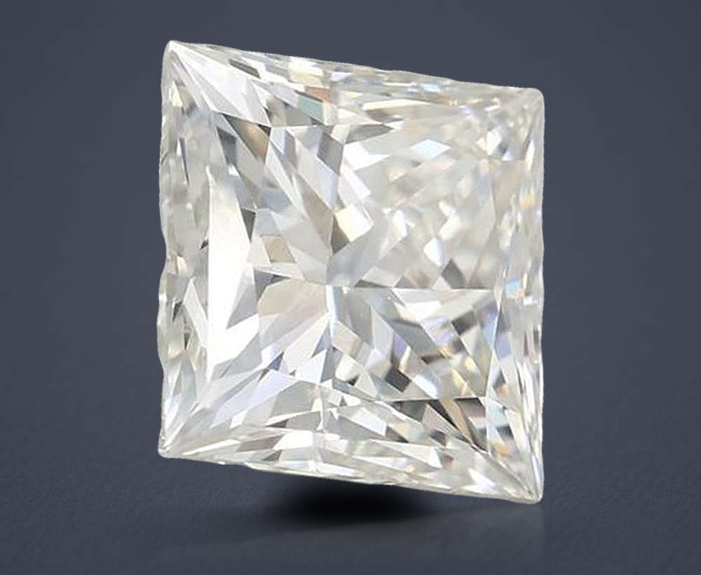4.07ct H VVS1 Rare Carat Ideal Cut Princess Lab Grown Diamond