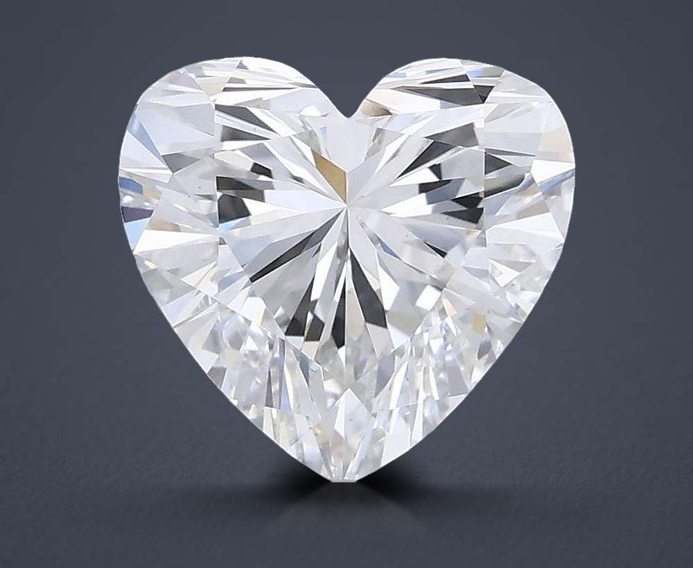 1.39ct E VS1 Rare Carat Ideal Cut Heart Lab Grown Diamond