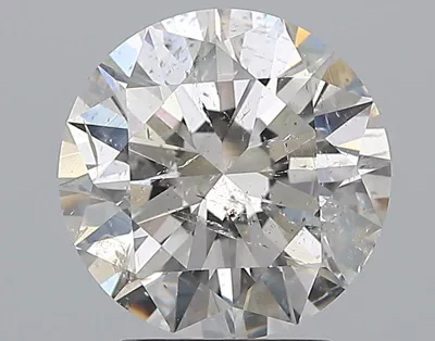 3.01ct H SI2 Rare Carat Ideal Cut Round Diamond