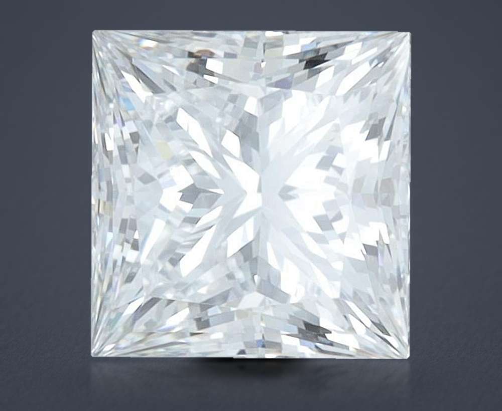 2.54ct E VVS2 Rare Carat Ideal Cut Princess Lab Grown Diamond