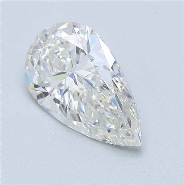 2.01ct H SI1 Rare Carat Ideal Cut Pear Diamond