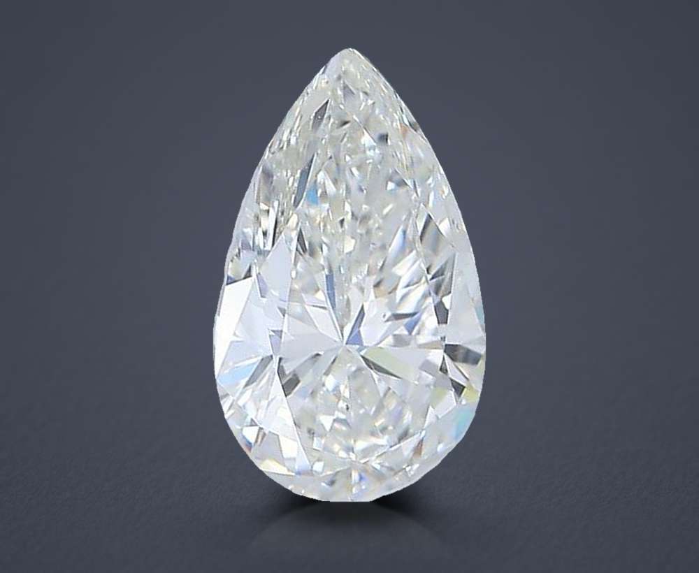 2.01ct H SI1 Rare Carat Ideal Cut Pear Diamond