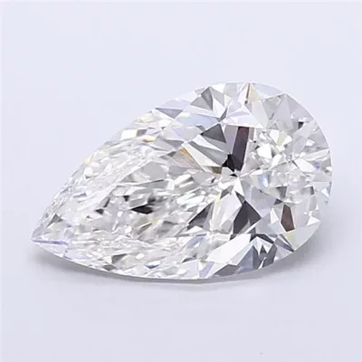 4.01ct E VVS2 Rare Carat Ideal Cut Pear Lab Grown Diamond