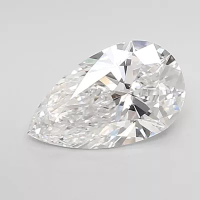 0.53ct D VVS1 Very Good Cut Pear Lab Grown Diamond