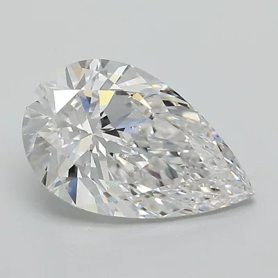 3.00ct E VS1 Rare Carat Ideal Cut Pear Lab Grown Diamond