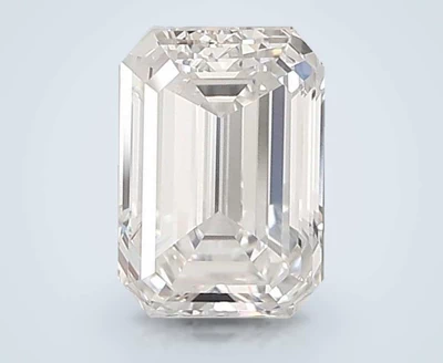 3.06ct G VVS2 Rare Carat Ideal Cut Emerald Lab Grown Diamond