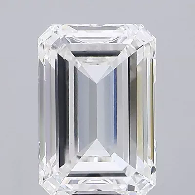 18.07ct F VVS2 Rare Carat Ideal Cut Emerald Lab Grown Diamond