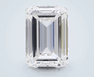 18.07ct F VVS2 Rare Carat Ideal Cut Emerald Lab Grown Diamond