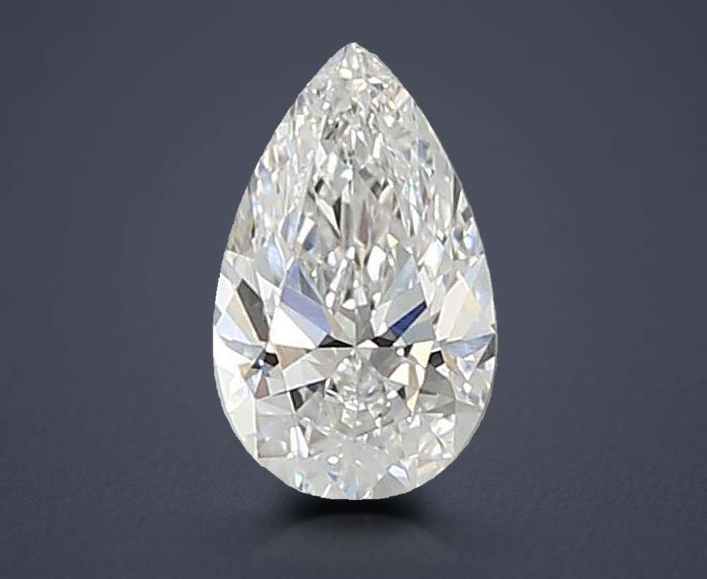 0.51ct E VVS1 Rare Carat Ideal Cut Pear Lab Grown Diamond