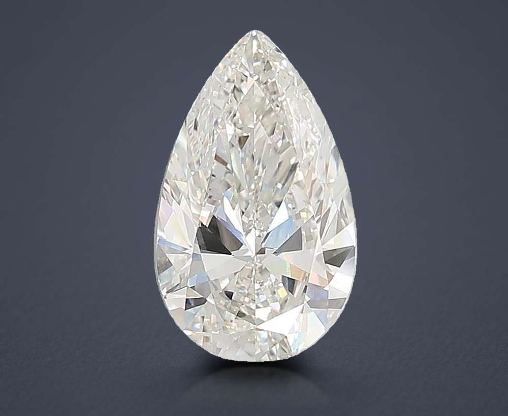 9.94ct G VVS2 Rare Carat Ideal Cut Pear Lab Grown Diamond