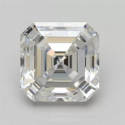 2.42ct E VS1 Rare Carat Ideal Cut Asscher Lab Grown Diamond