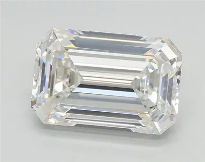 3.01ct F VS1 Rare Carat Ideal Cut Emerald Lab Grown Diamond