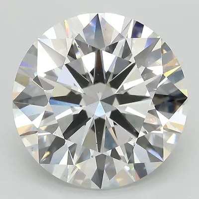 6.24ct F VS2 Rare Carat Ideal Cut Round Lab Grown Diamond